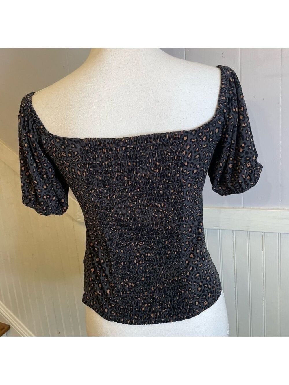 Express Ruched Off-Shoulder Blouse size medium - Picture 10 of 16